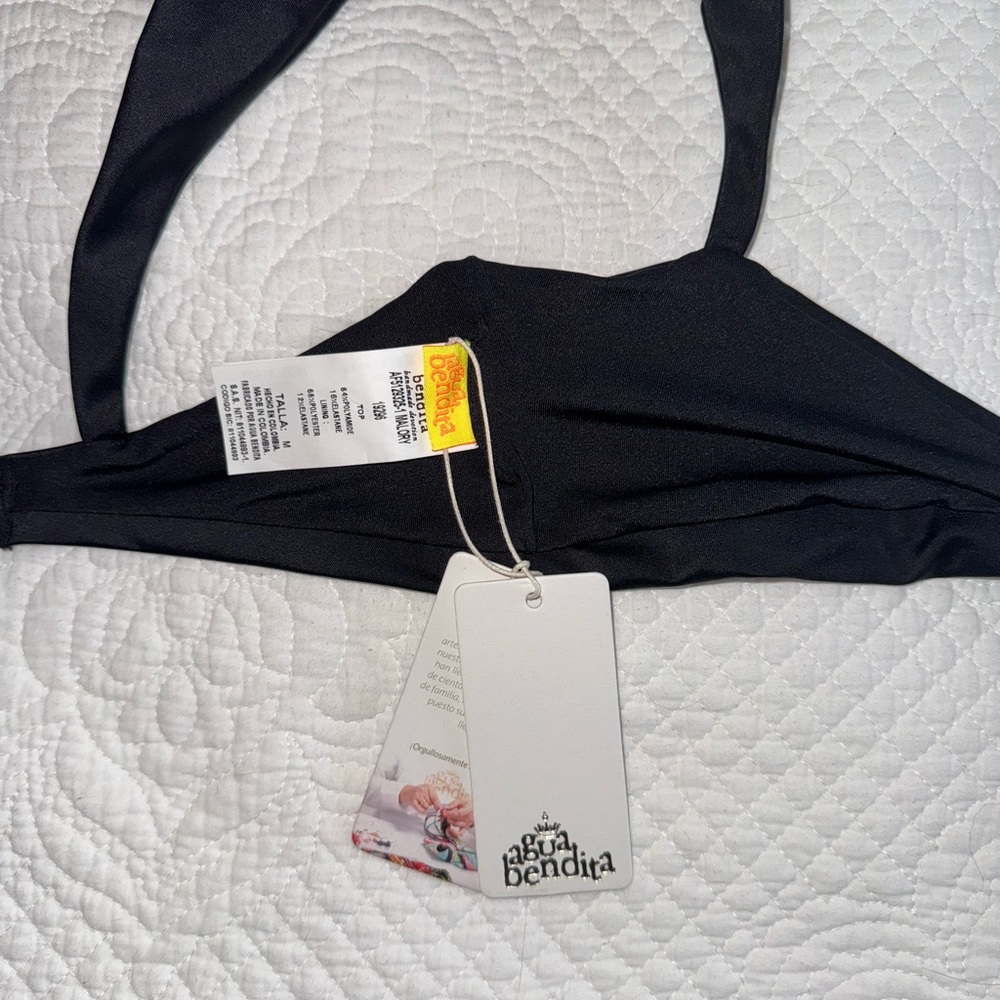 Agua Bendita Black Malory Bikini Top NWT - Picture 7 of 7